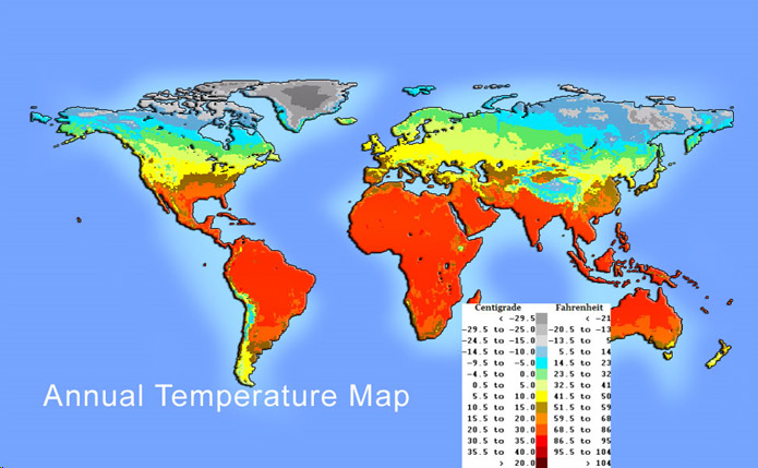 Annual Temperature Map